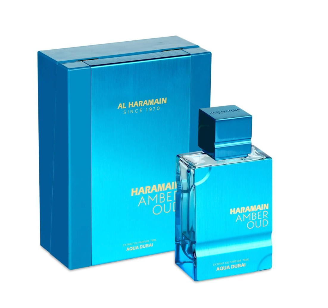AL HARAMAIN AMBER OUD AQUA DUBAI EXTRAIT DE PARFUM 2.5 Oz (75ML) UNISEX