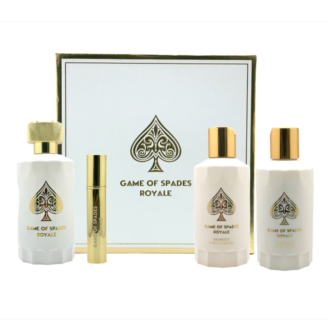 GIFT SET GAME OF SPADES ROYALE 4 PCS BY JO MILANO