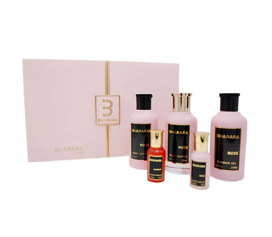 BHARARA ROSE LUXURY GIFT SET 5 PCS FOR MEN 3.4 OZ (100ML) FOR WOMEN