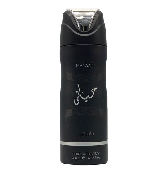 HAYAATI BLACK BODY SPRAY 6.8OZ (200ML) BY LATTAFA