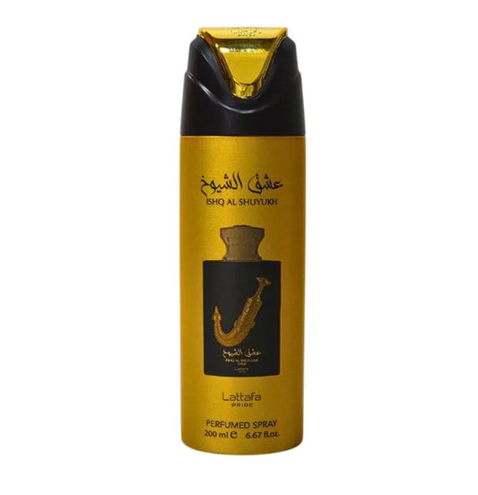 ISHQ AL SHUYUK GOLD BODY SPRAY 6.8OZ (200ML) BY LATTAFA