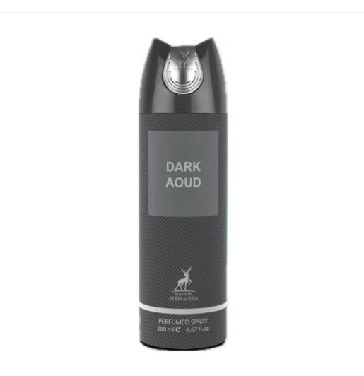 DARK OUD MEN BODY SPRAY MAISON ALHAMBRA 6.8OZ (200ML) FOR MEN