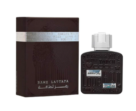 RAMZ SILVER BY LATTAFA 3.4OZ (100ML) FOR MEN
