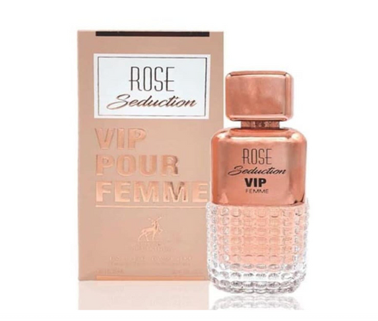 ROSE SEDUCTION VIP FEMME BY MAISON ALHAMBRA 3.4 OZ (100ML) FOR WOMEN