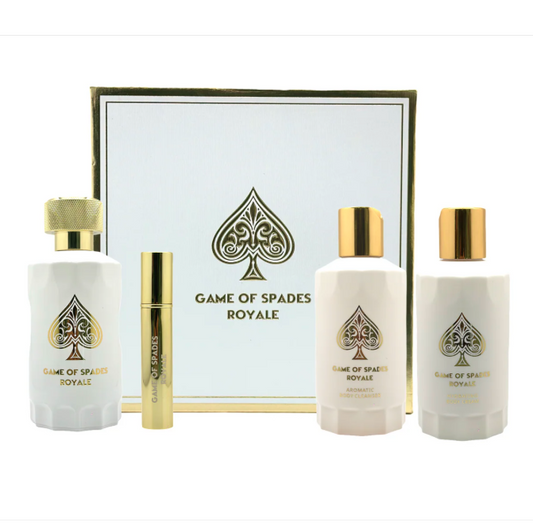 GIFT SET GAME OF SPADES ROYALE 4 PCS BY JO MILANO