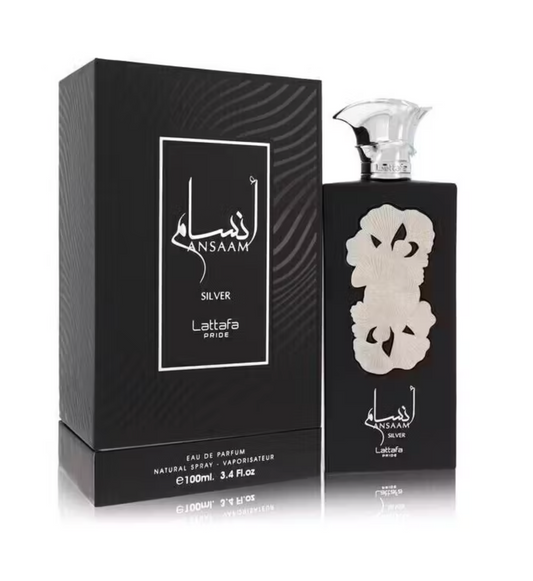 ANSAAM SILVER LATTAFA PRIDE 3.4 OZ (100ML) UNISEX