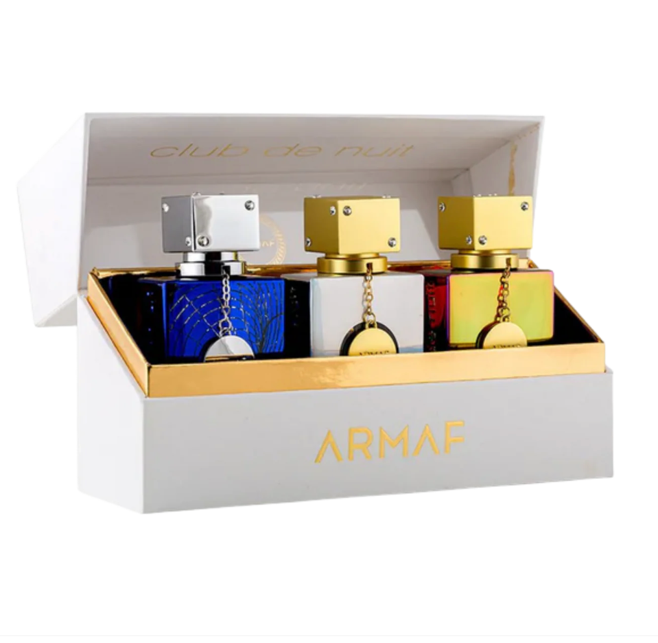 CLUB DE NUIT PARFUM COLLECTOR'S PRIDE ARMAF SET 3 PCS X 30ML (UNTOLD, IMPERIALE, ICONIC
