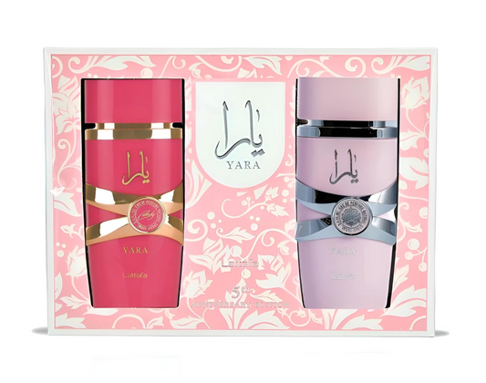 SET YARA & YARA CANDY BY LATTAFA 5TH ANNIVERSARY EDITION 2 X 3.4 OZ (100ML) FOR WOMEN